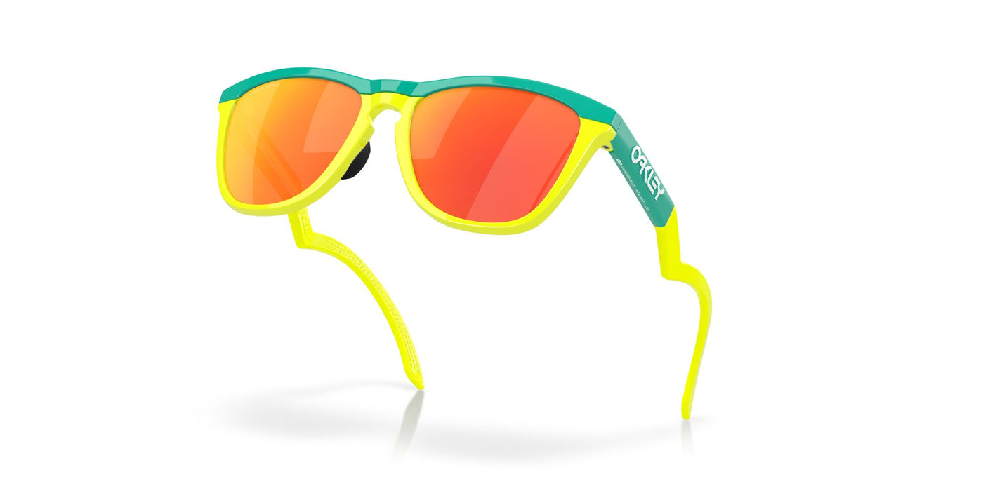 Oakley Frogskins Hybrid OO9289 Celeste/Tennis Ball Yellow/Prizm Ruby #colour_celeste-tennis-ball-yellow-prizm-ruby