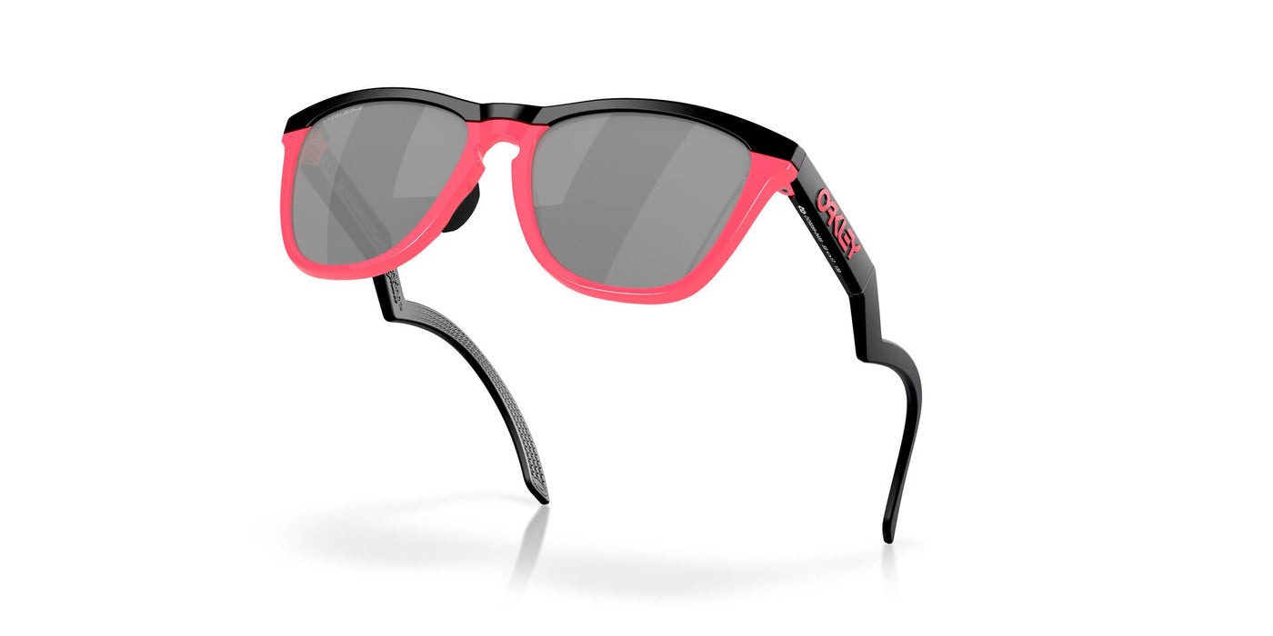 Oakley Frogskins Hybrid OO9289 Matte Black/Neon Pink/Prizm Black #colour_matte-black-neon-pink-prizm-black