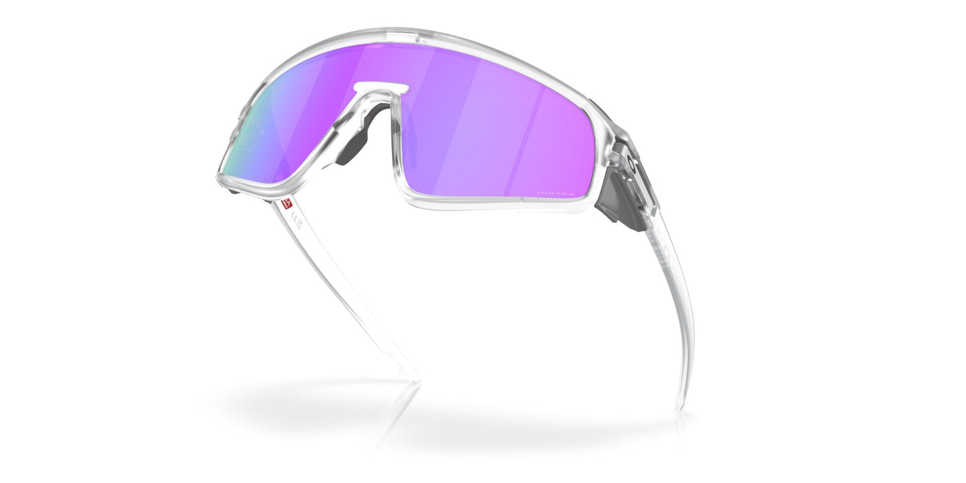 Oakley Latch Panel OO9404 Matte Clear/Prizm Violet #colour_matte-clear-prizm-violet