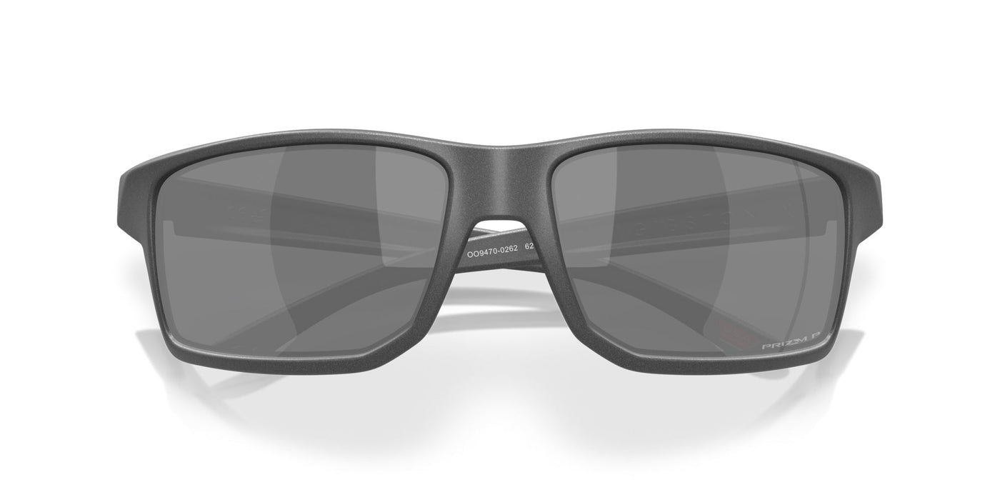 Oakley Gibston Xl OO9470 Steel/Prizm Black Polarised #colour_steel-prizm-black-polarised