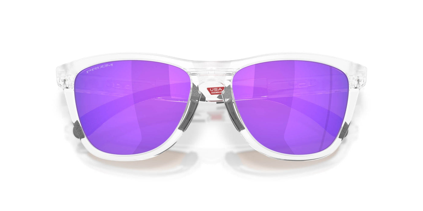 Oakley Frogskins Range Xl OO9503 Matte Clear/Prizm Violet #colour_matte-clear-prizm-violet