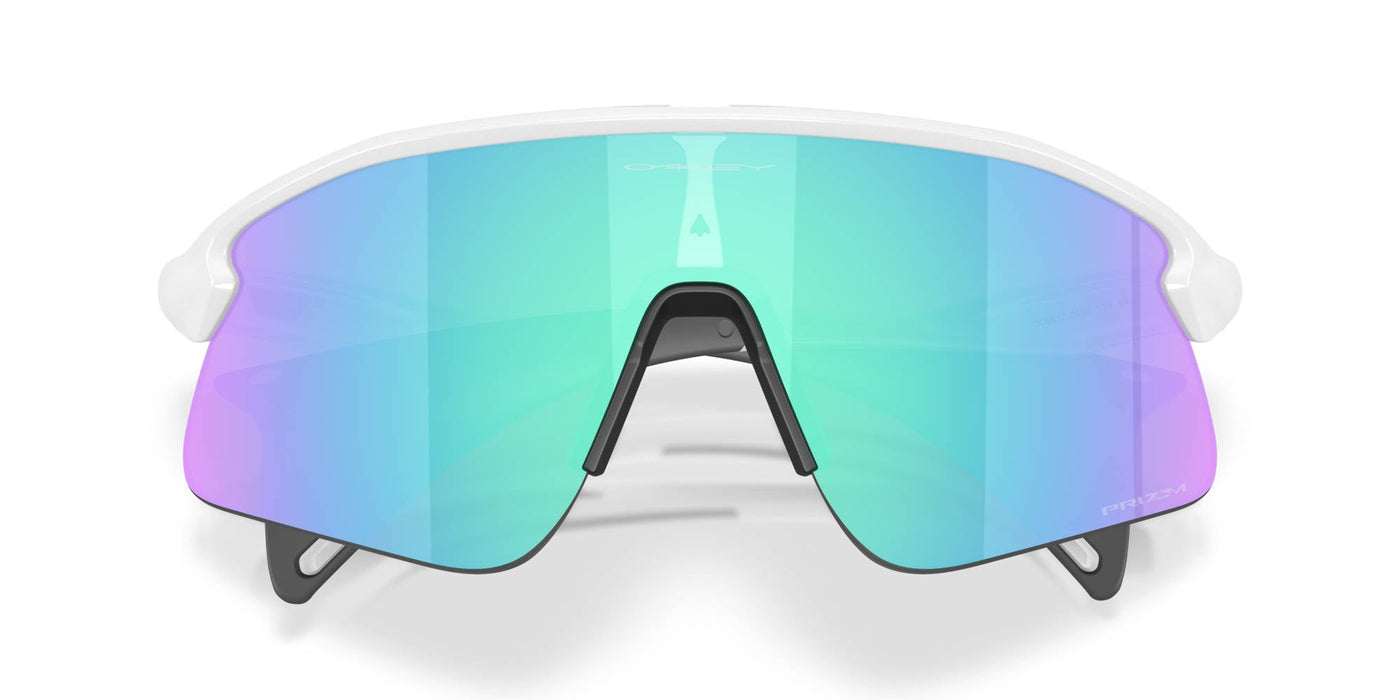 Oakley Stunt Devil OO9517 Matte White/Prizm Sapphire #colour_matte-white-prizm-sapphire