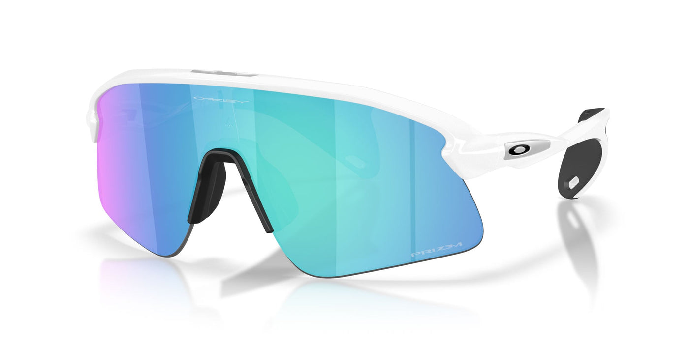 Oakley Stunt Devil OO9517 Matte White/Prizm Sapphire #colour_matte-white-prizm-sapphire
