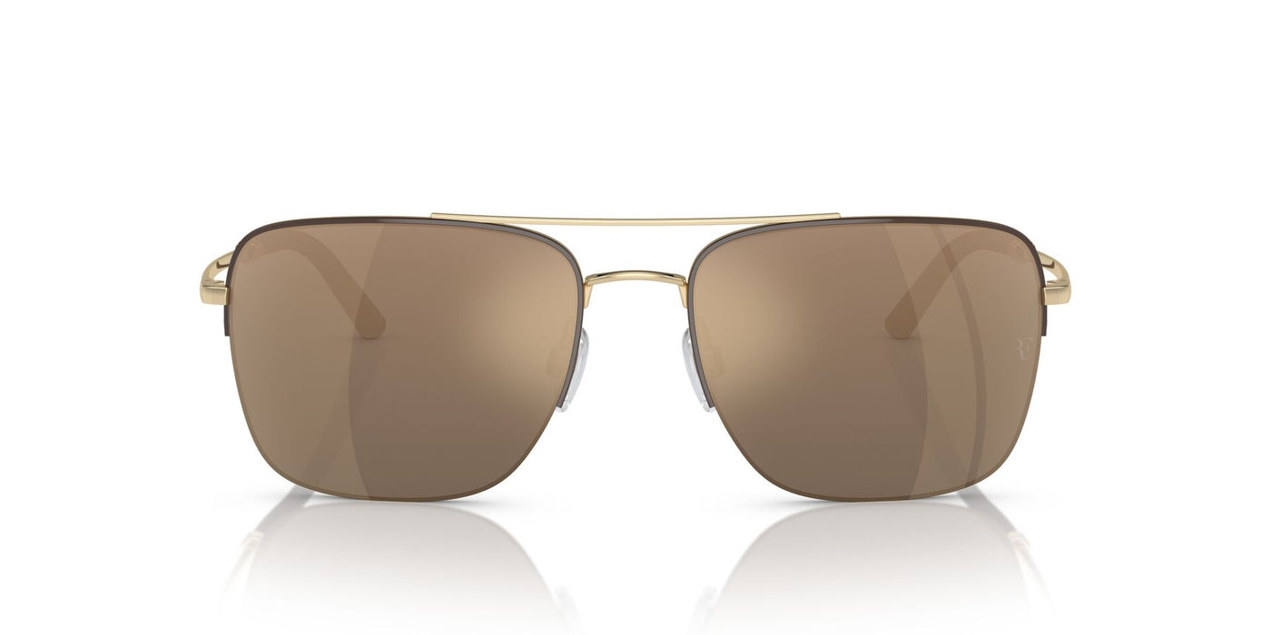 Oliver Peoples R-2 OV1343S Umber/Gold/Desert Flash Mirror #colour_umber-gold-desert-flash-mirror