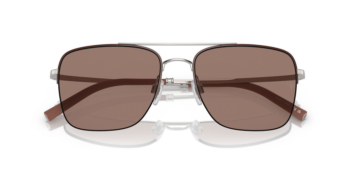 Oliver Peoples R-2 OV1343S Brick/Silver/Sierra #colour_brick-silver-sierra