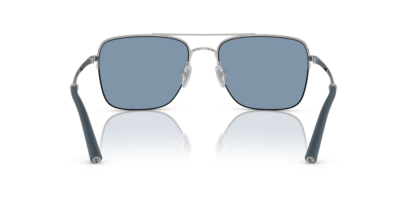 Oliver Peoples R-2 OV1343S Blue Ash/Brushed Silver Mirror #colour_blue-ash-brushed-silver-mirror