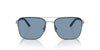 Oliver Peoples R-2 OV1343S Blue Ash/Brushed Silver Mirror #colour_blue-ash-brushed-silver-mirror