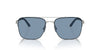 Oliver Peoples R-2 OV1343S Blue Ash/Brushed Silver Mirror #colour_blue-ash-brushed-silver-mirror