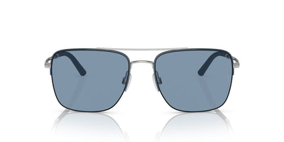 Oliver Peoples R-2 OV1343S Blue Ash/Brushed Silver Mirror #colour_blue-ash-brushed-silver-mirror