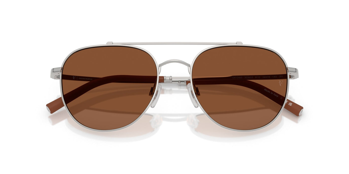 Oliver Peoples R-10 OV1346S Silver/Clay #colour_silver-clay