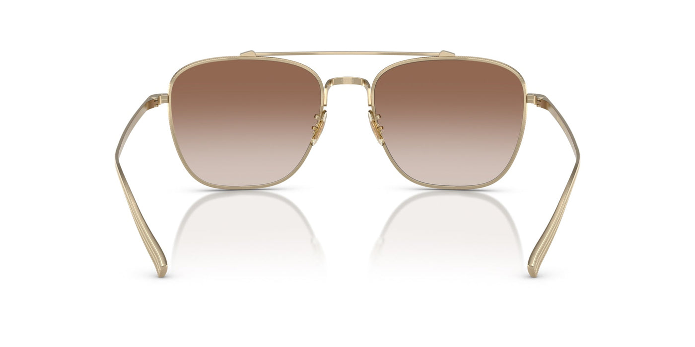 Oliver Peoples Avison OV1349ST Soft Gold/Tuscan Brown Gradient Mirror #colour_soft-gold-tuscan-brown-gradient-mirror