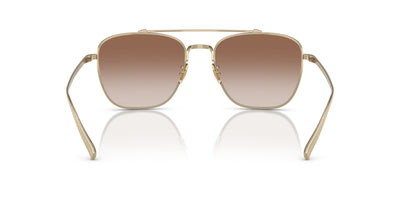 Oliver Peoples Avison OV1349ST Soft Gold/Tuscan Brown Gradient Mirror #colour_soft-gold-tuscan-brown-gradient-mirror