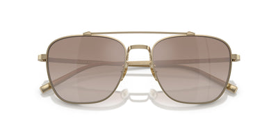 Oliver Peoples Avison OV1349ST Soft Gold/Tuscan Brown Gradient Mirror #colour_soft-gold-tuscan-brown-gradient-mirror