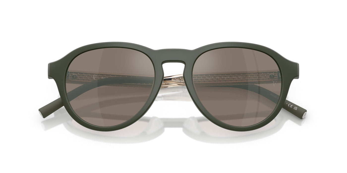 Oliver Peoples R-8 OV5557SU Semi-Matt Green Smoke/Sierra Flash Mirror #colour_semi-matt-green-smoke-sierra-flash-mirror