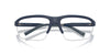 Oliver Peoples R-6 OV5572S Semi-Matte Blue Ash/Clear Blue Light Filter #colour_semi-matte-blue-ash-clear-blue-light-filter