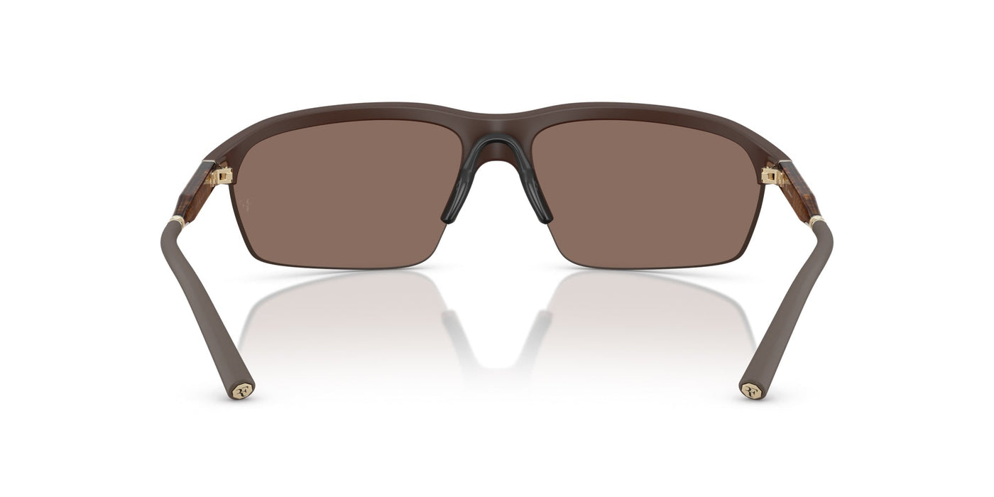 Oliver Peoples R-6 OV5572S Semi-Matt Umber/Sierra Flash Mirror #colour_semi-matt-umber-sierra-flash-mirror