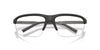 Oliver Peoples R-6 OV5572S Semi-matte Anthracite/Clear Blue Light Filter #colour_semi-matte-anthracite-clear-blue-light-filter