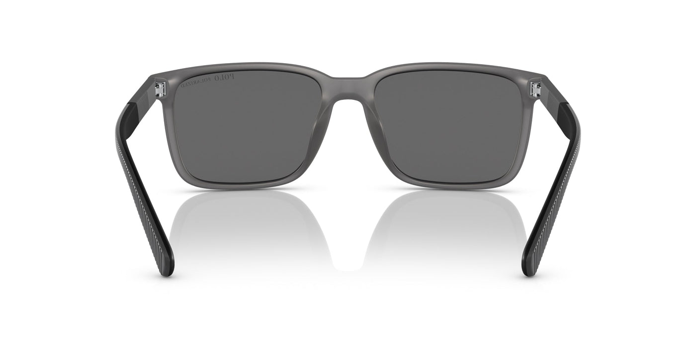 Polo Ralph Lauren PH4189U Matte Transparent Grey/Grey Silver Polarised Mirror #colour_matte-transparent-grey-grey-silver-polarised-mirror