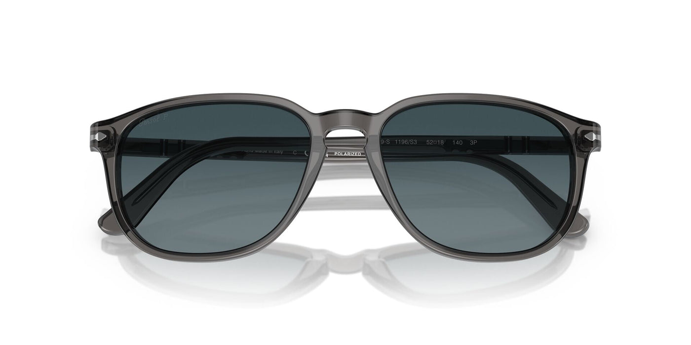 Persol PO3019S Transparent Grey/Light Blue Dark Blue Polarised Gradient #colour_transparent-grey-light-blue-dark-blue-polarised-gradient