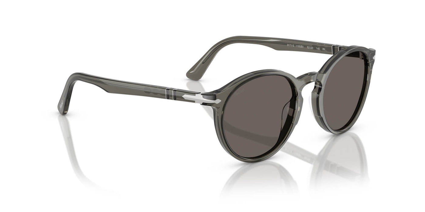 Persol PO3171S Taupe Grey Transparent/Dark Grey #colour_taupe-grey-transparent-dark-grey