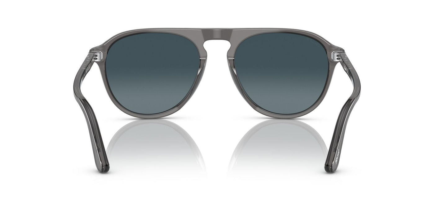 Persol PO3302S Transparent Grey/Light Blue Dark Blue Polarised Gradient #colour_transparent-grey-light-blue-dark-blue-polarised-gradient