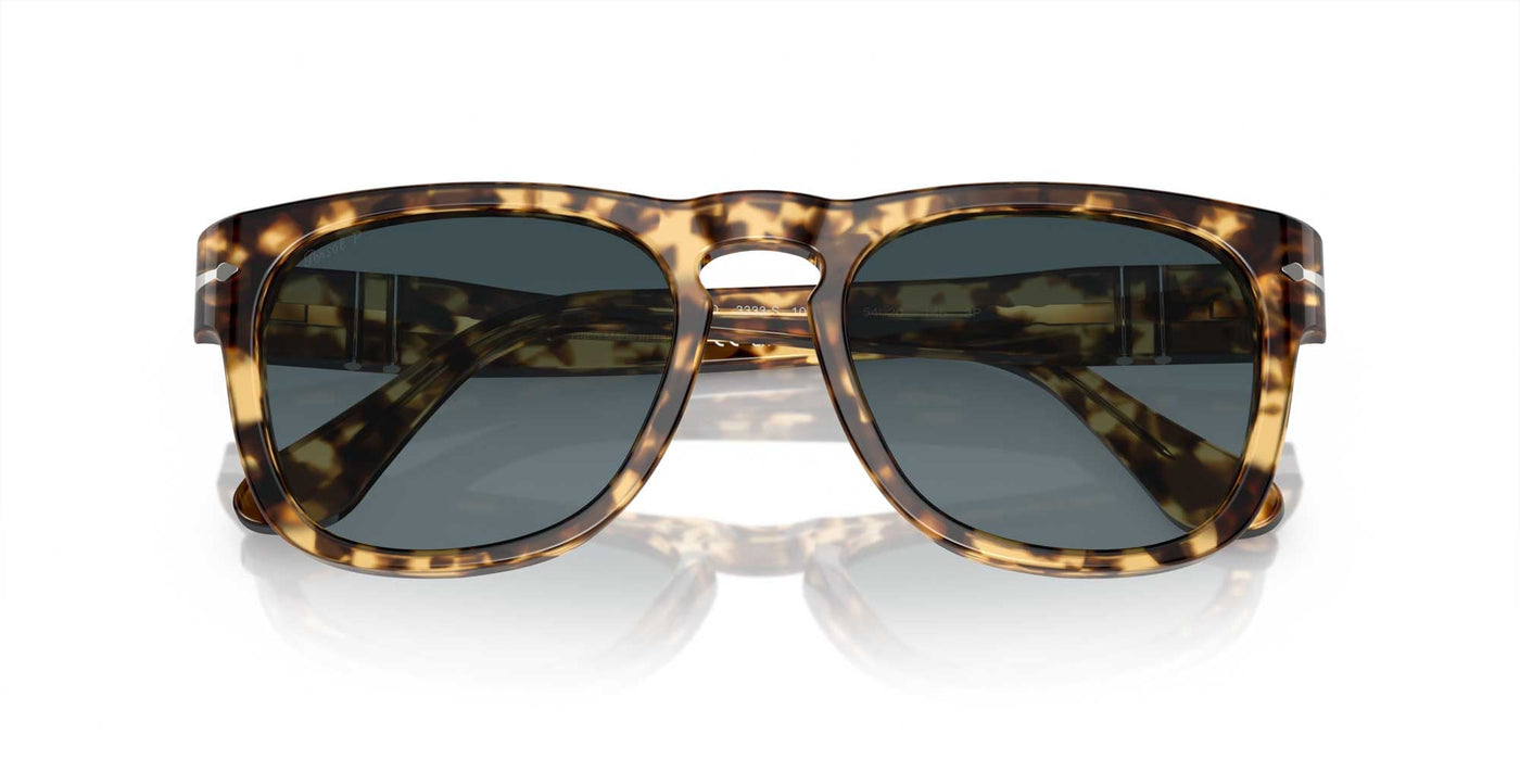 Persol Elio PO3333S Beige Tortoise/Blue Dark Blue Gradient Polarised #colour_beige-tortoise-blue-dark-blue-gradient-polarised