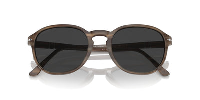 Persol PO3343S Striped Brown/Grey Polarised #colour_striped-brown-grey-polarised