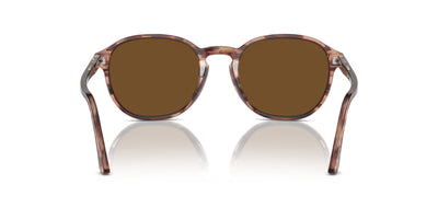 Persol PO3343S Striped Bordeaux/Brown Polarised #colour_striped-bordeaux-brown-polarised