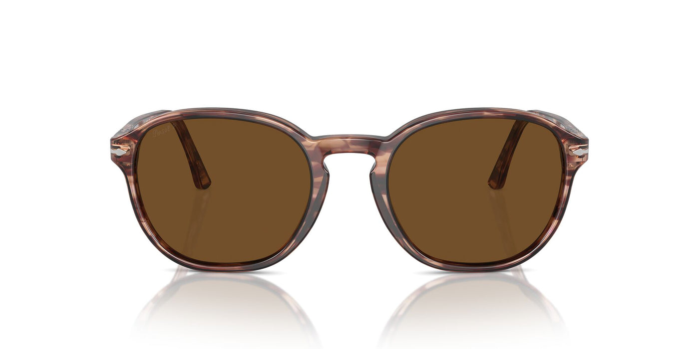 Persol PO3343S Striped Bordeaux/Brown Polarised #colour_striped-bordeaux-brown-polarised