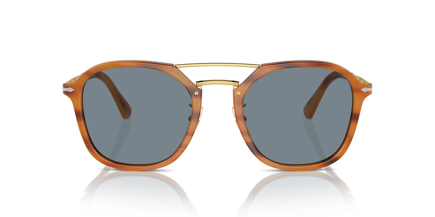 Persol PO3352S Striped Brown/Light Blue #colour_striped-brown-light-blue