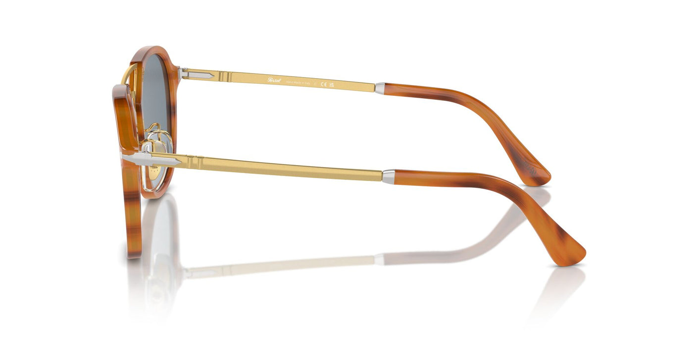 Persol PO3352S Striped Brown/Light Blue #colour_striped-brown-light-blue