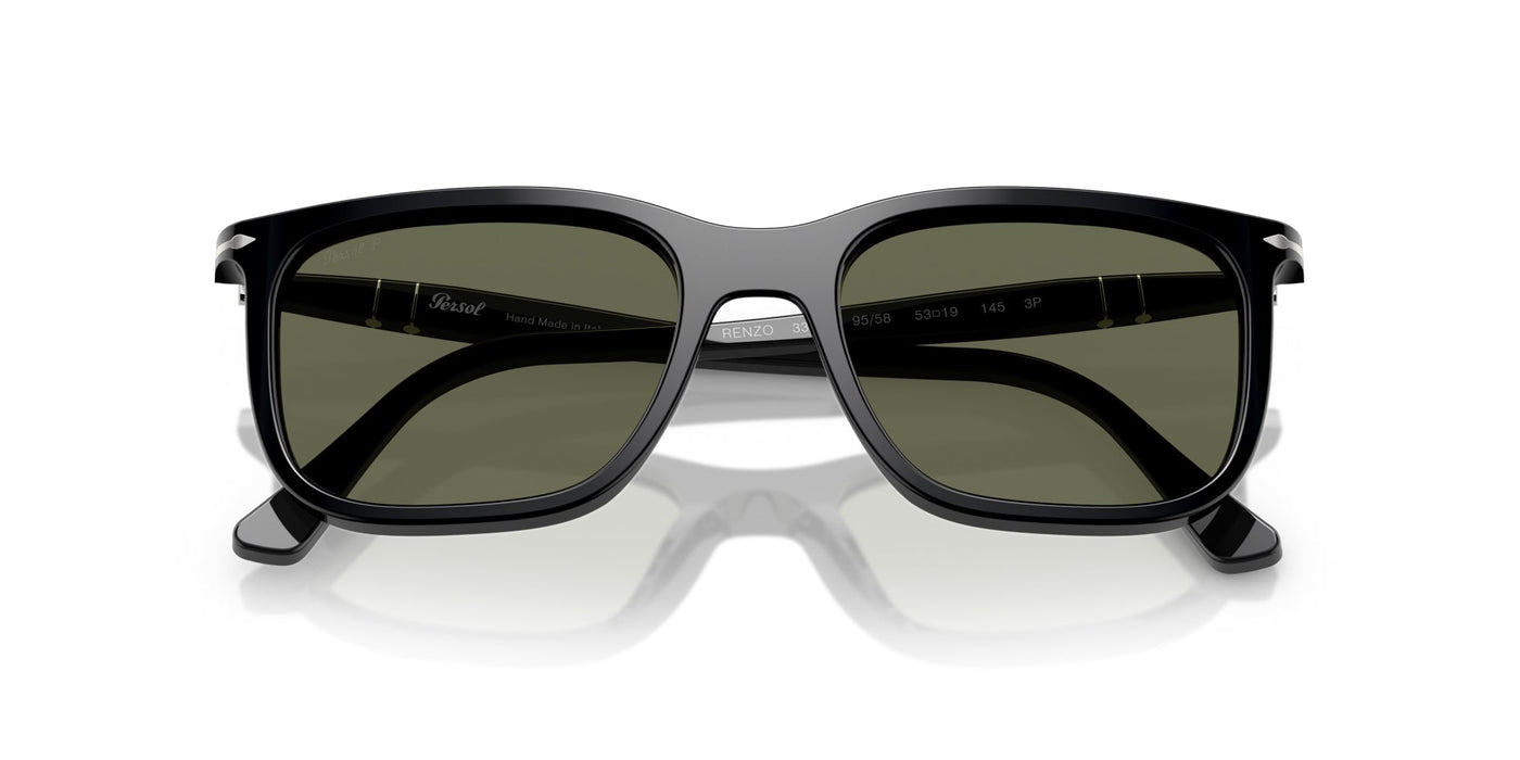 Persol Renzo PO3357S Black/Green Polarised #colour_black-green-polarised