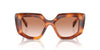 Prada SPR14Z Cognac Tortoise/Brown Gradient #colour_cognac-tortoise-brown-gradient