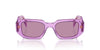 Prada SPR17W Transparent Amethyst/Dark Violet Silver Int Mirror #colour_transparent-amethyst-dark-violet-silver-int-mirror