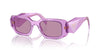 Prada SPR17W Transparent Amethyst/Dark Violet Silver Int Mirror #colour_transparent-amethyst-dark-violet-silver-int-mirror