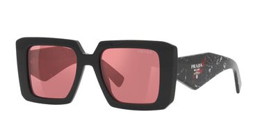 Prada SPR23Y Black/Red Mirror Silver Internal #colour_black-red-mirror-silver-internal