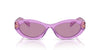 Prada SPR26Z Transparent Amethyst/Dark Violet Silver Int Mirror #colour_transparent-amethyst-dark-violet-silver-int-mirror