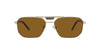 Prada SPR58Y Pale Gold/Polarised Dark Brown #colour_pale-gold-polarised-dark-brown