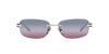 Prada SPR68Z Silver/Clear Blue Magenta Gradient #colour_silver-clear-blue-magenta-gradient