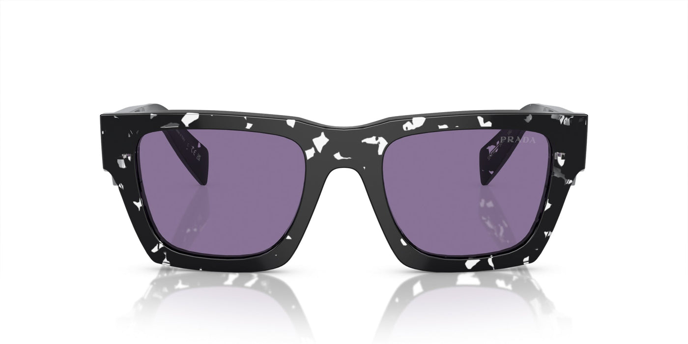 Prada SPR A06 Tortoise Black Crystal/Violet Internal Silver Mirror #colour_tortoise-black-crystal-violet-internal-silver-mirror