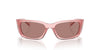 Prada SPR A14 Transparent Peach/Light Brown #colour_transparent-peach-light-brown