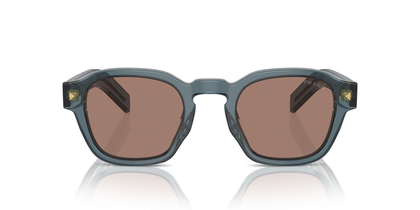 Prada SPR A16 Transparent Ocean/Brown Internal Grey Mirror #colour_transparent-ocean-brown-internal-grey-mirror