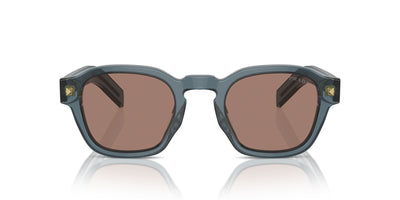 Prada SPR A16 Transparent Ocean/Brown Internal Grey Mirror #colour_transparent-ocean-brown-internal-grey-mirror