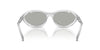 Prada SPR A23 Frosted Crystal/Clear Silver 80 Mirror #colour_frosted-crystal-clear-silver-80-mirror