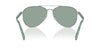 Prada SPR A58 Silver/Petrol Green #colour_silver-petrol-green