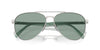 Prada SPR A58 Silver/Petrol Green #colour_silver-petrol-green