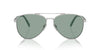 Prada SPR A58 Silver/Petrol Green #colour_silver-petrol-green