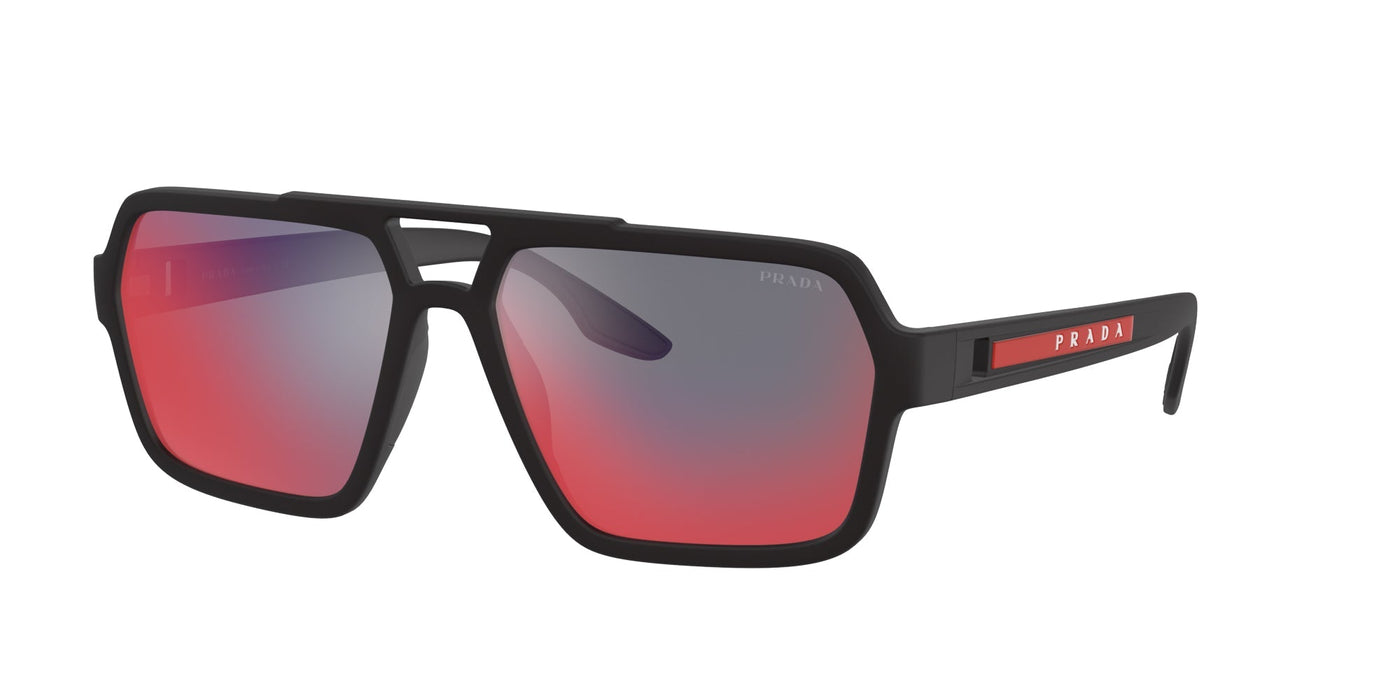 Prada Linea Rossa SPS01X Black Rubber/Dark Grey Blue/Red Mirror #colour_black-rubber-dark-grey-blue-red-mirror