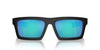 Prada Linea Rossa SPS02ZU Matte Black/Light Green Blue Mirror #colour_matte-black-light-green-blue-mirror