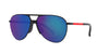Prada Sport Linea Rossa SPS51X Matte Black/Light Green Blue Mirror #colour_matte-black-light-green-blue-mirror